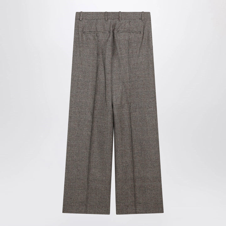 Burberry - Prince of Wales Wool-Blend Trousers