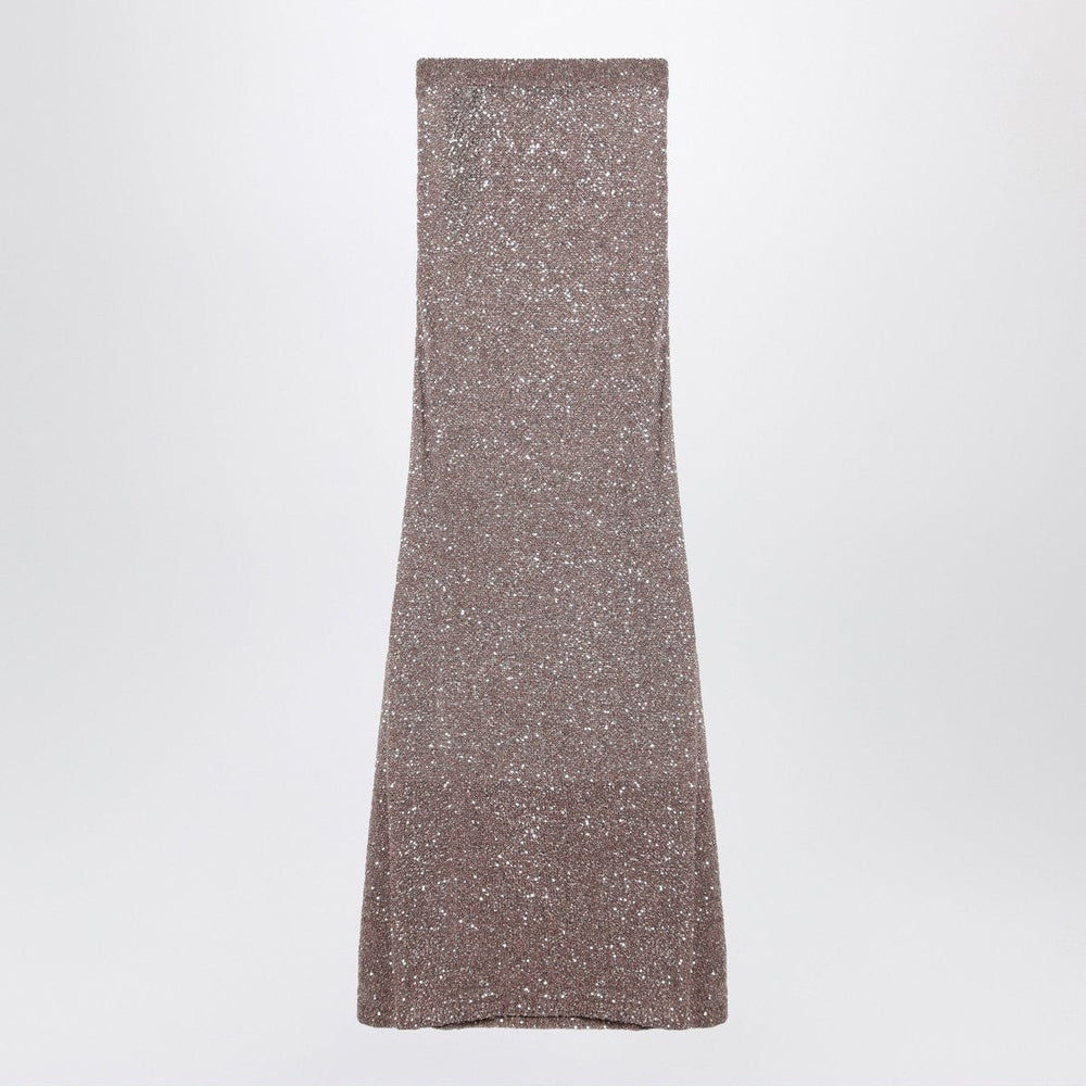 Skirts S Balenciaga Light brown/silver maxi skirt with sequins Brand