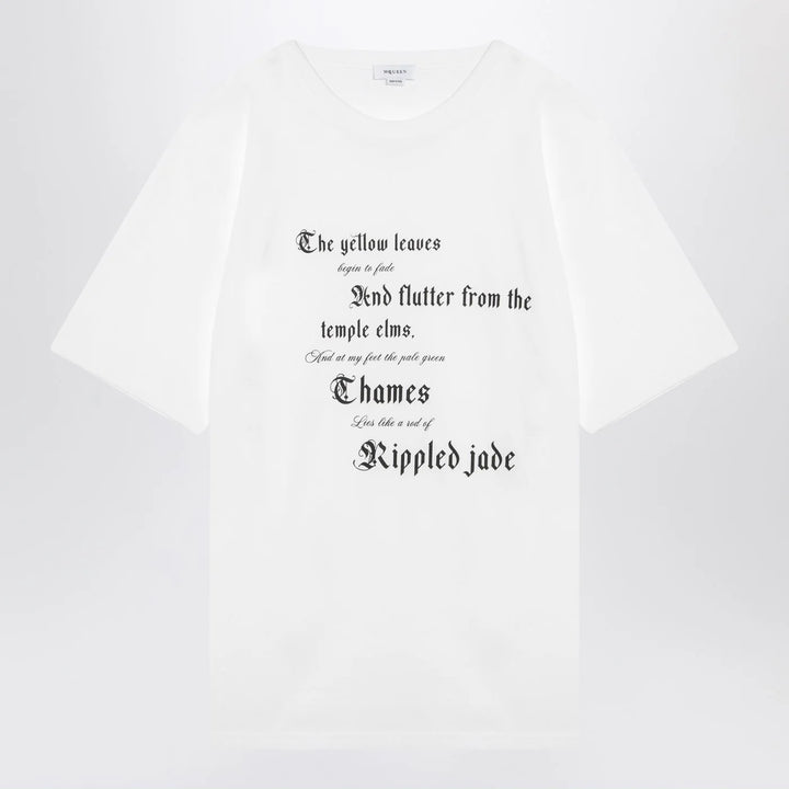 Alexander McQueen - white cotton t-shirt