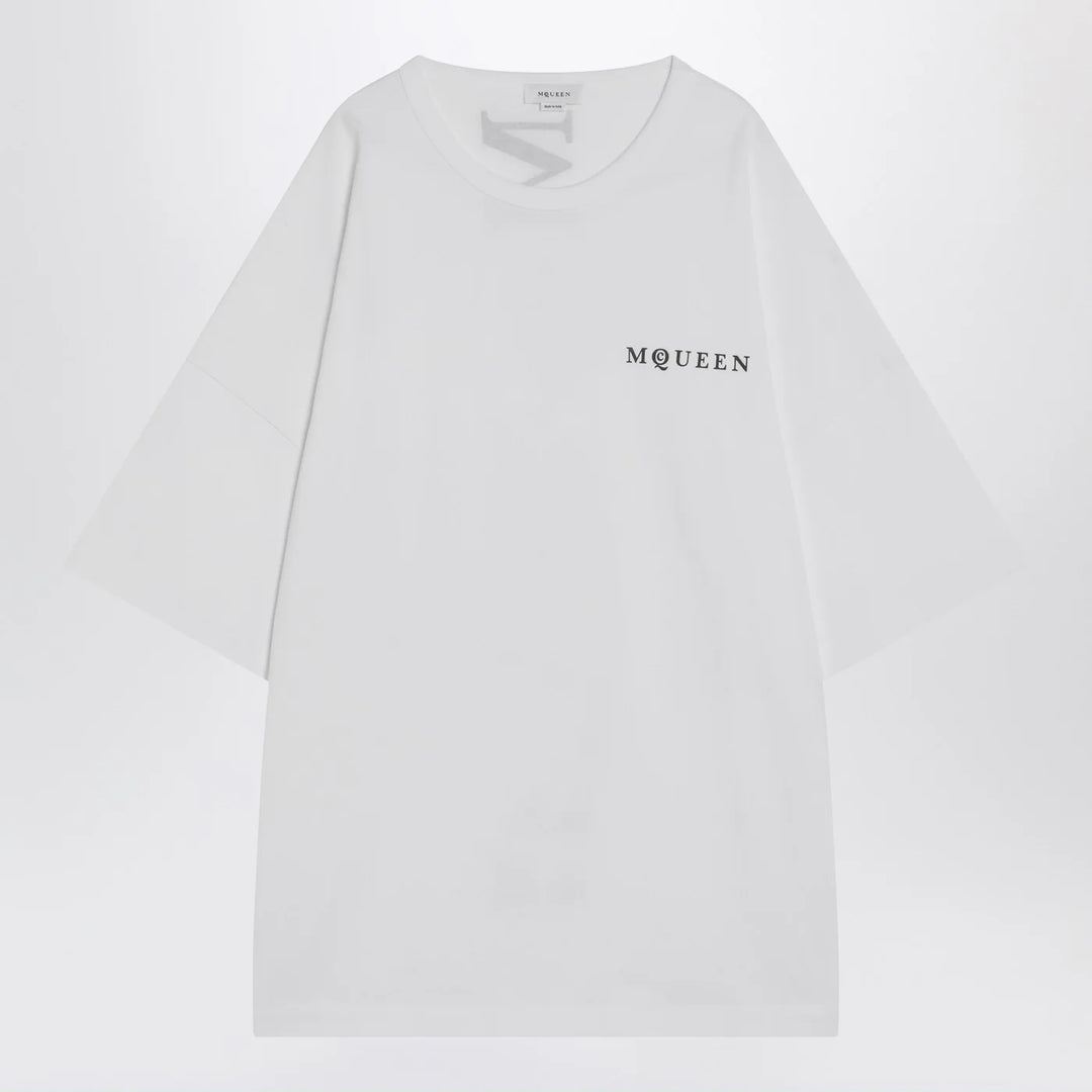 Alexander McQueen - White oversized t-shirt with logo