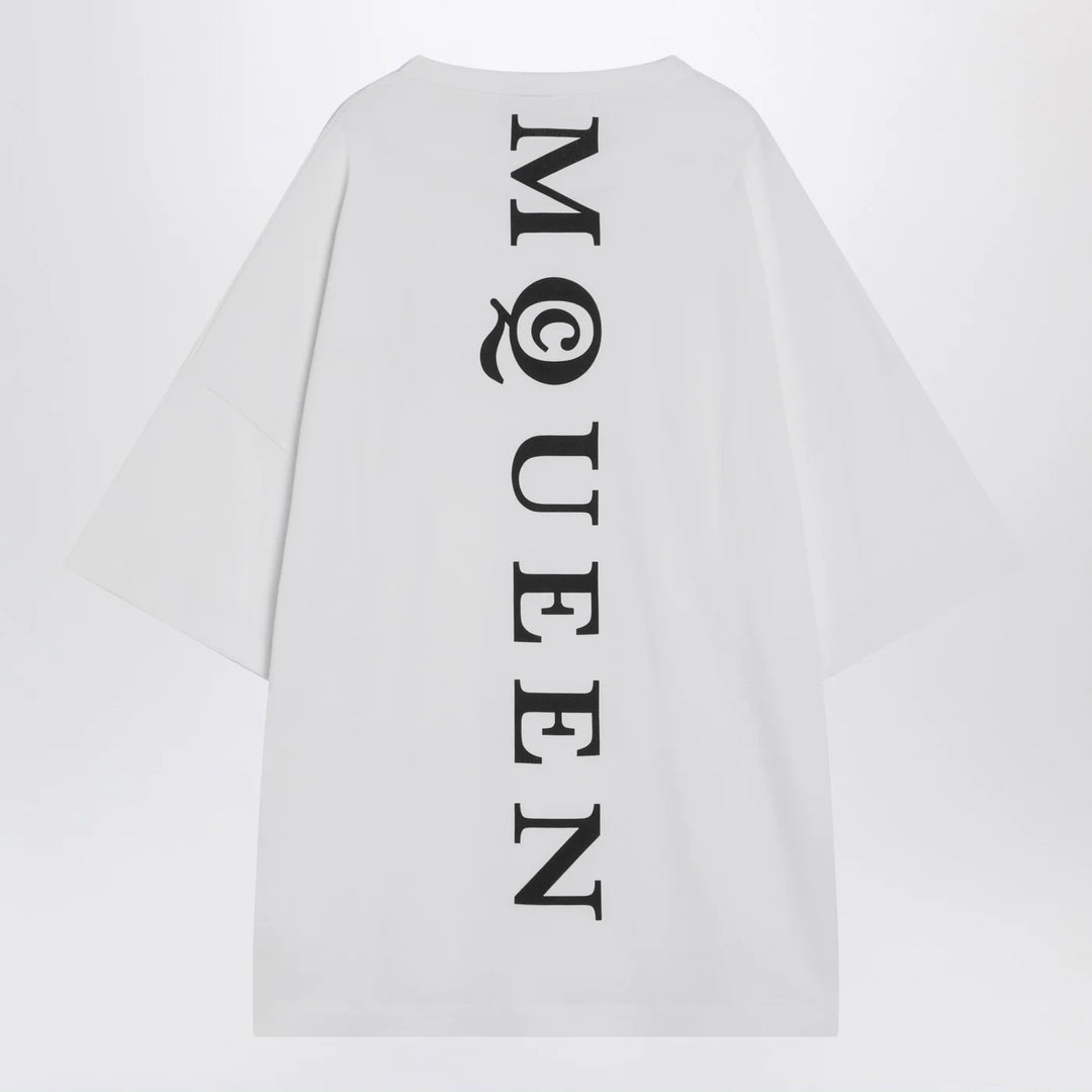 Alexander McQueen - White oversized t-shirt with logo