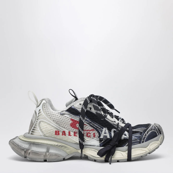 Balenciaga - 3XL Split Logo Sneakers in light yellow/red/navy