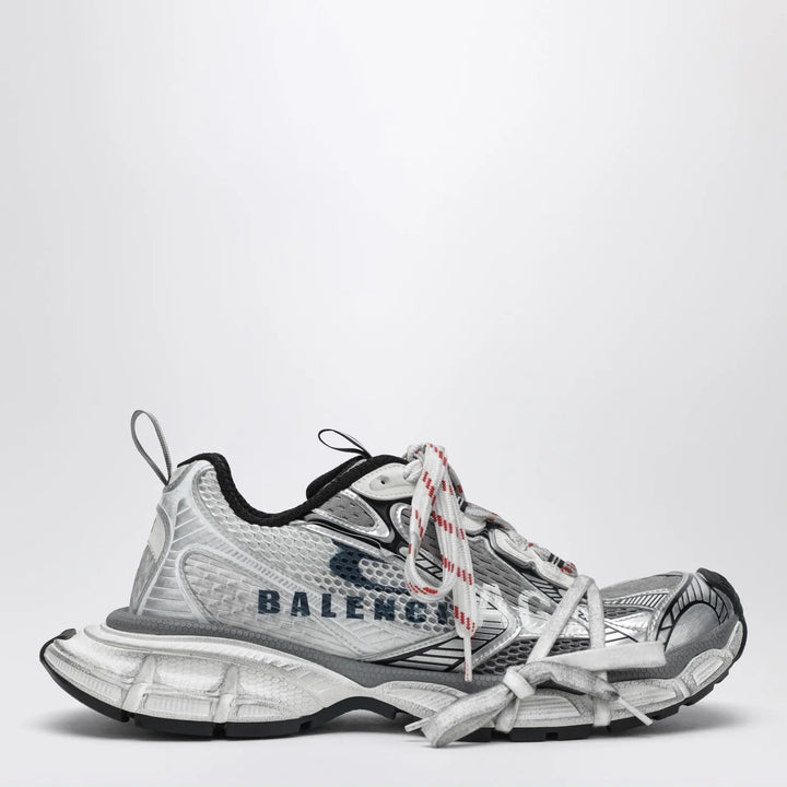 Balenciaga - 3XL Split Logo Sneakers in white/navy/grey