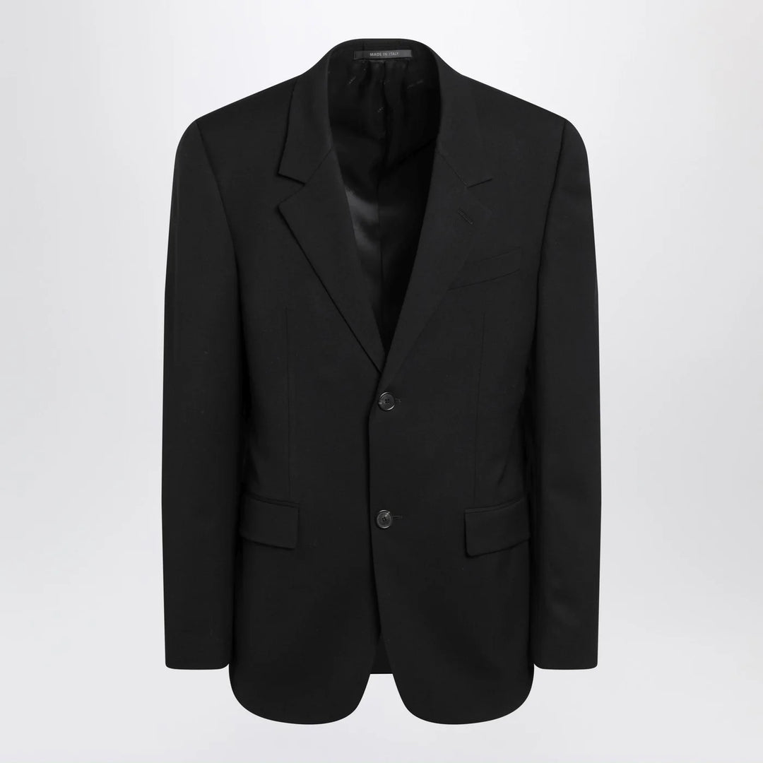 Balenciaga - Black single-breasted wool jacket