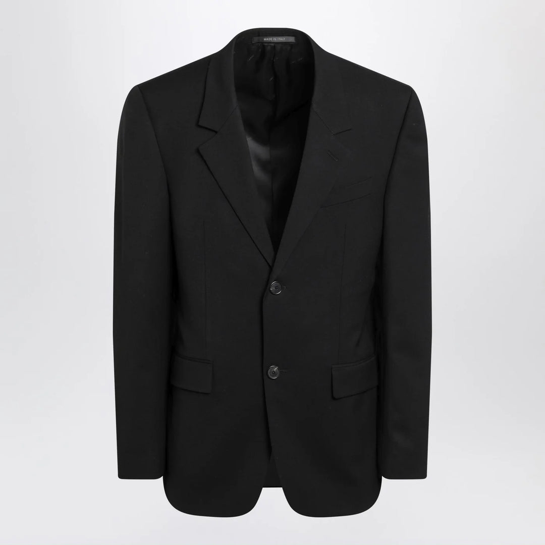 Balenciaga - Single-breasted black wool jacket