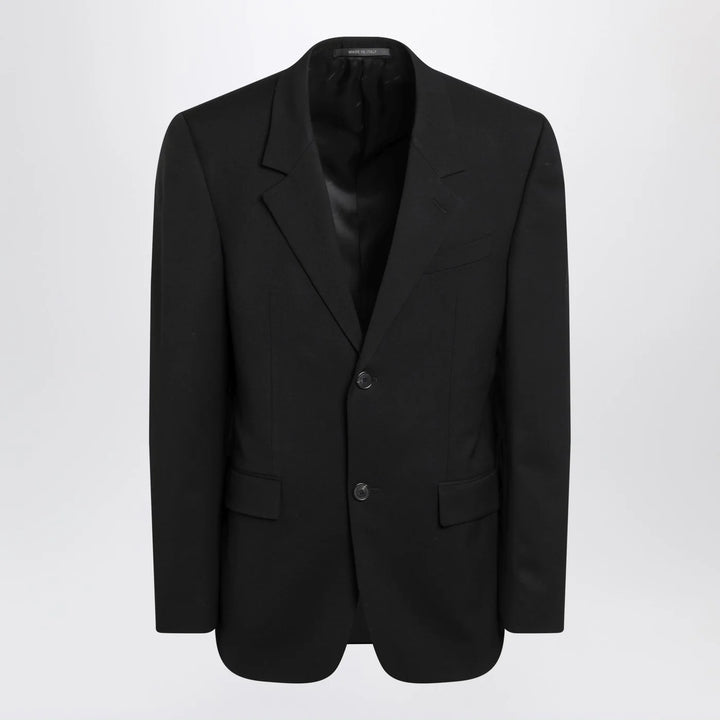 Balenciaga - Single-breasted black wool jacket