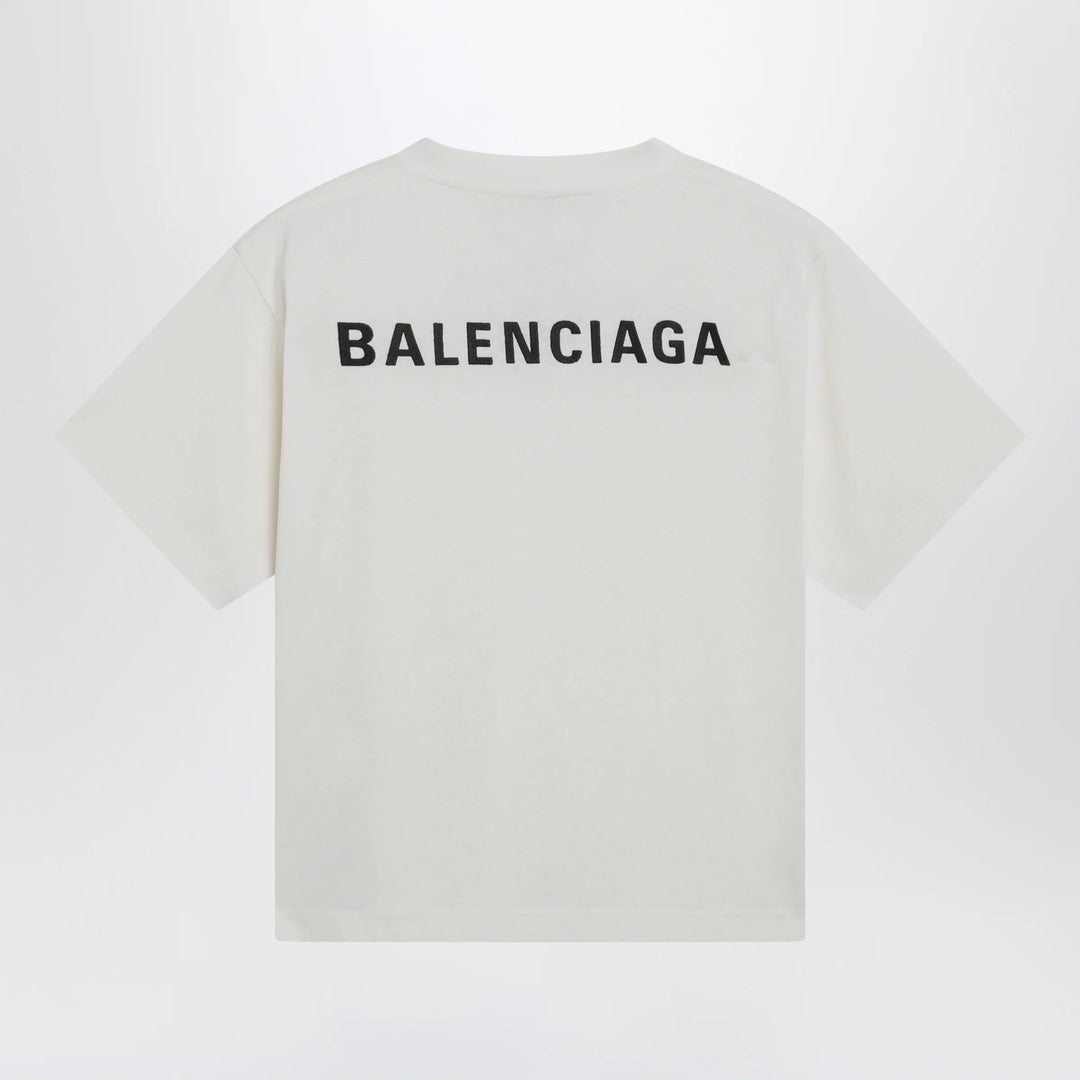 Balenciaga - Balenciaga Back Medium Fit T-shirt in cream