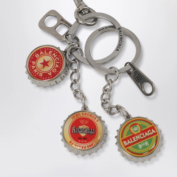Balenciaga - Logo bottle cap keyring charm