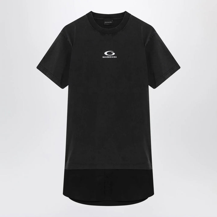 Balenciaga - Black washed Loop Sports Icon mini dress Brand Mini Dress XS