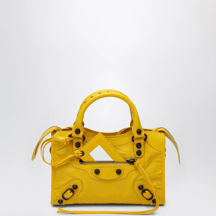 Balenciaga - Le City Mini handbag in Arena lambskin yellow