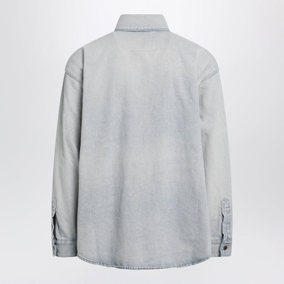 Balenciaga - Light blue cotton denim shirt