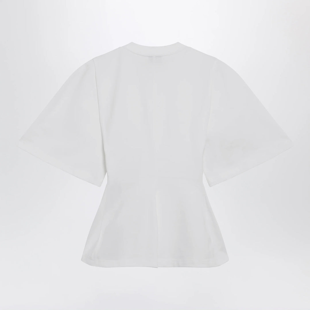 Balenciaga - Shaped T-shirt in heavy cotton jersey in white