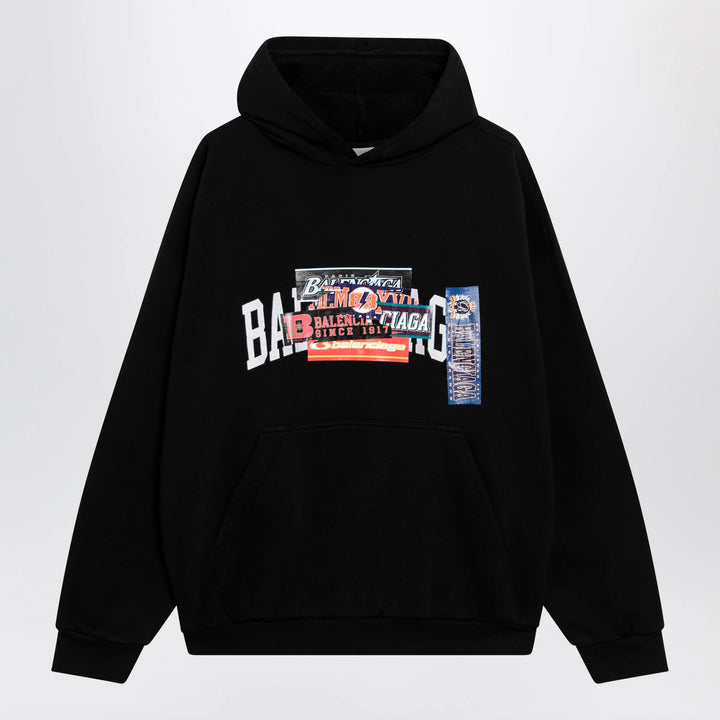 Balenciaga - Black hoodie with logo print