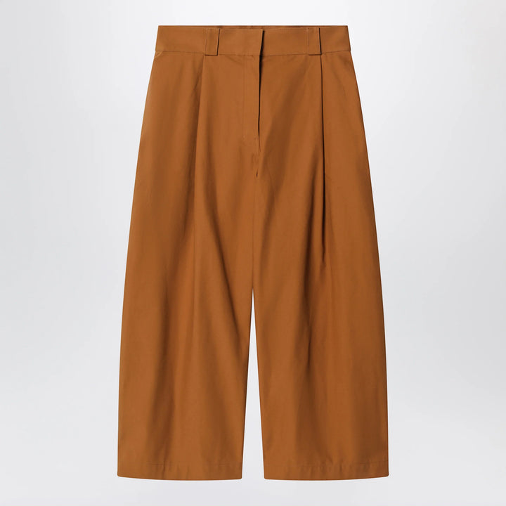 Balenciaga - Camel-colored cotton trousers