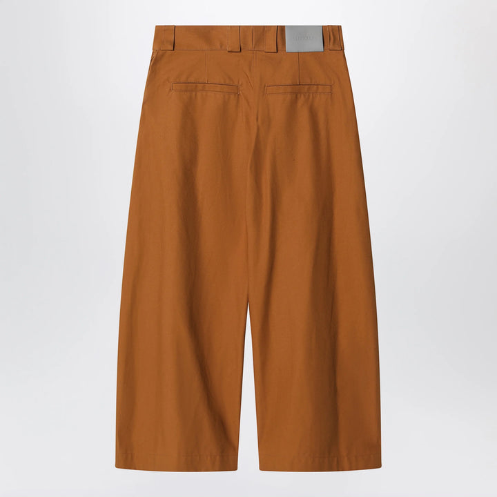 Balenciaga - Camel-colored cotton trousers