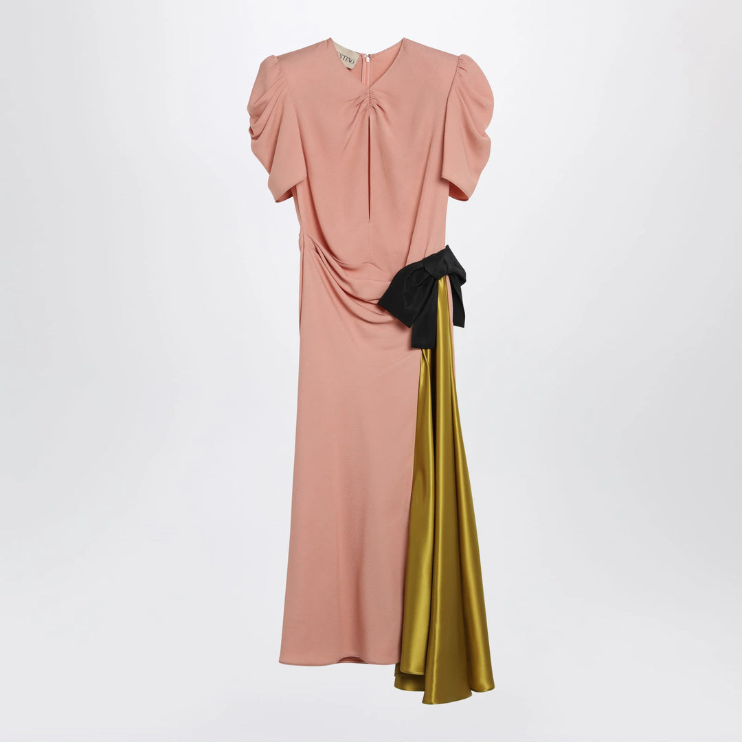 Valentino - Pink midi dress with maxi bow