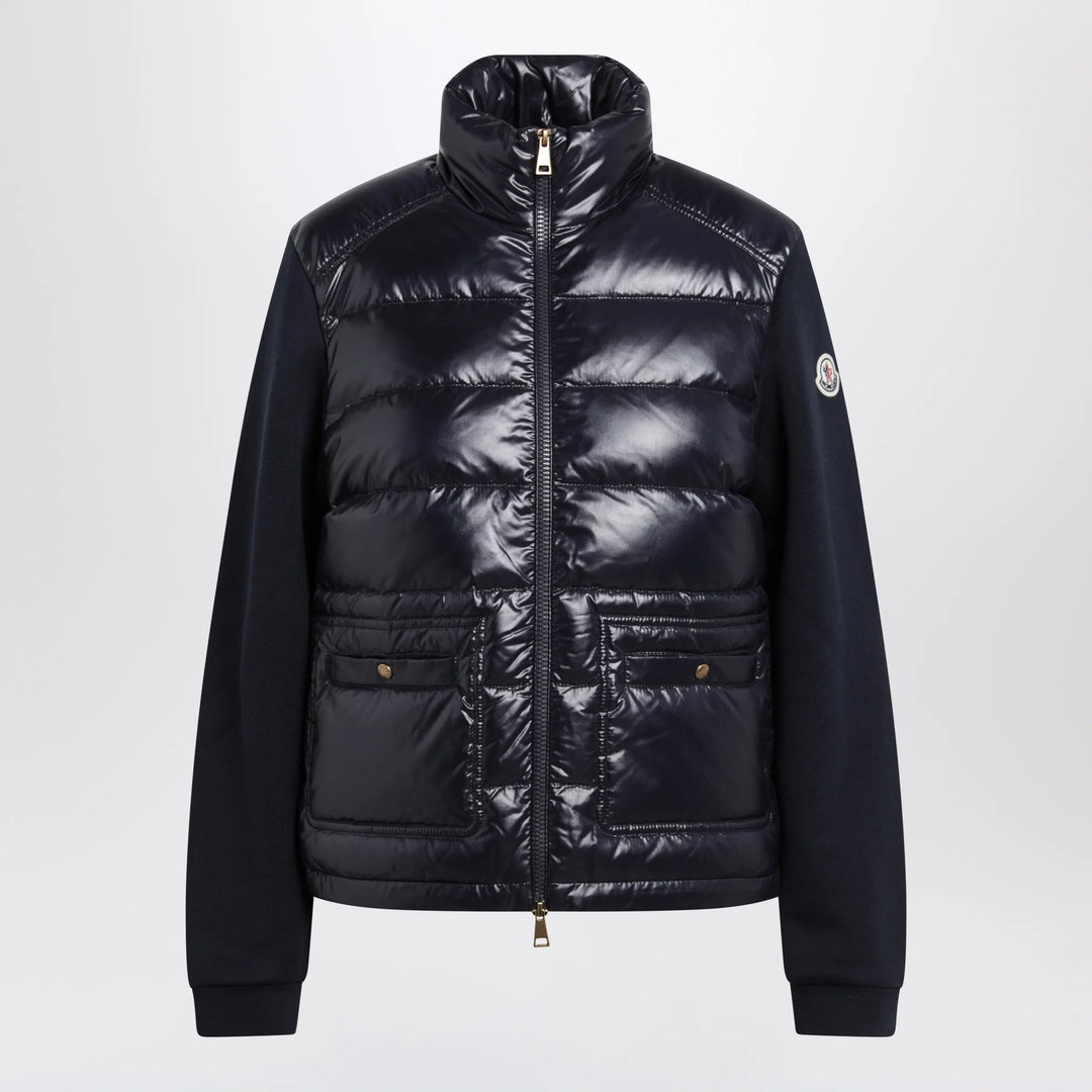 Moncler - Navy Padded Zip-Up Sweatshirt