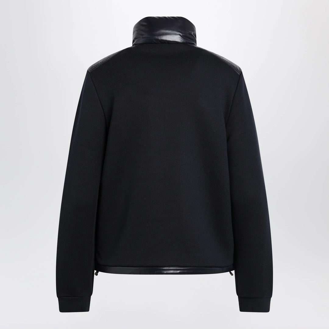 Moncler - Navy Padded Zip-Up Sweatshirt