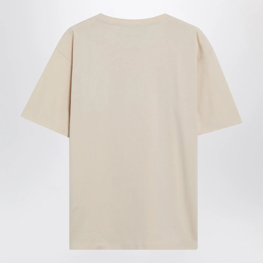 Valentino - Butter-colored “Made In Valentino” T-shirt