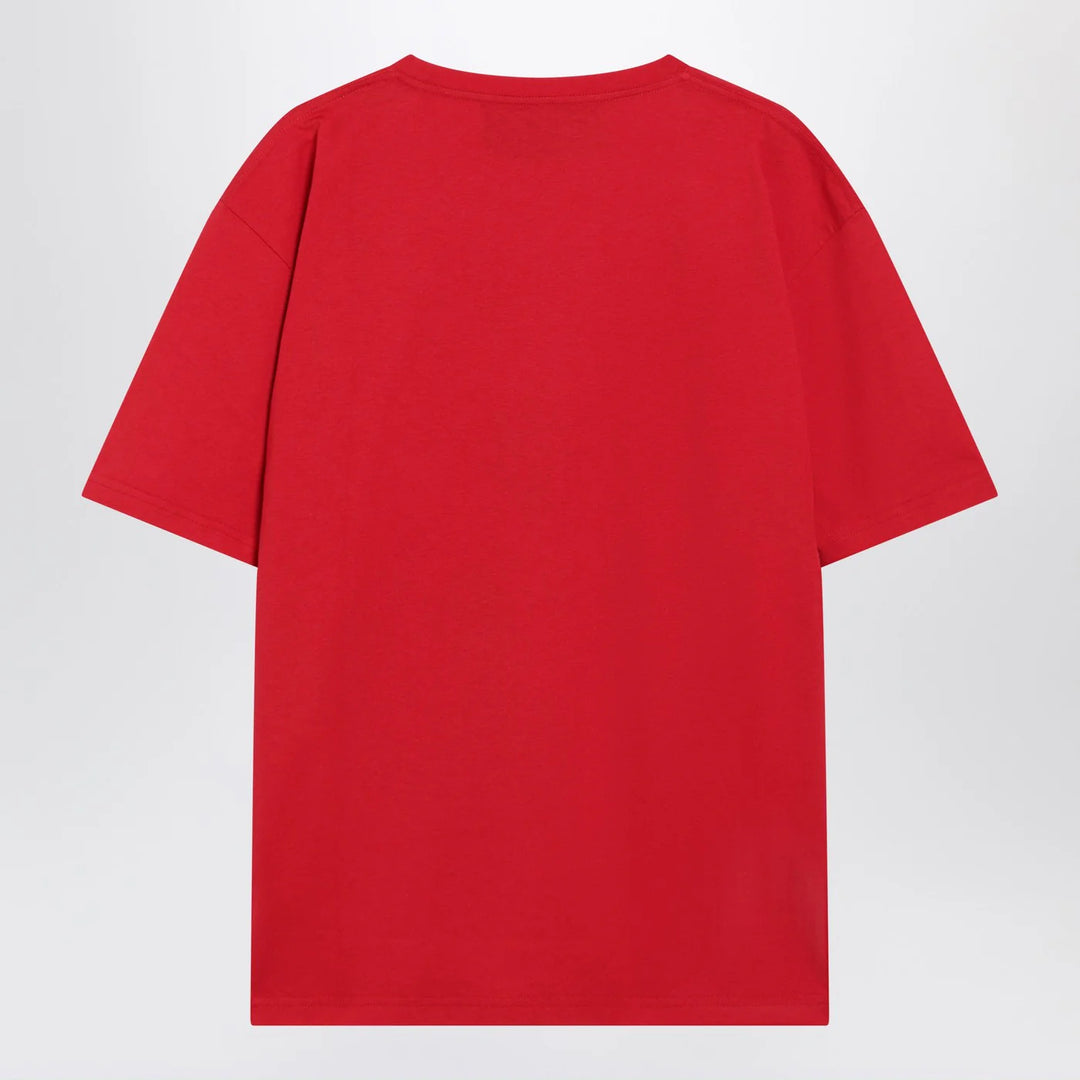 Valentino - Red T-shirt with Panther print