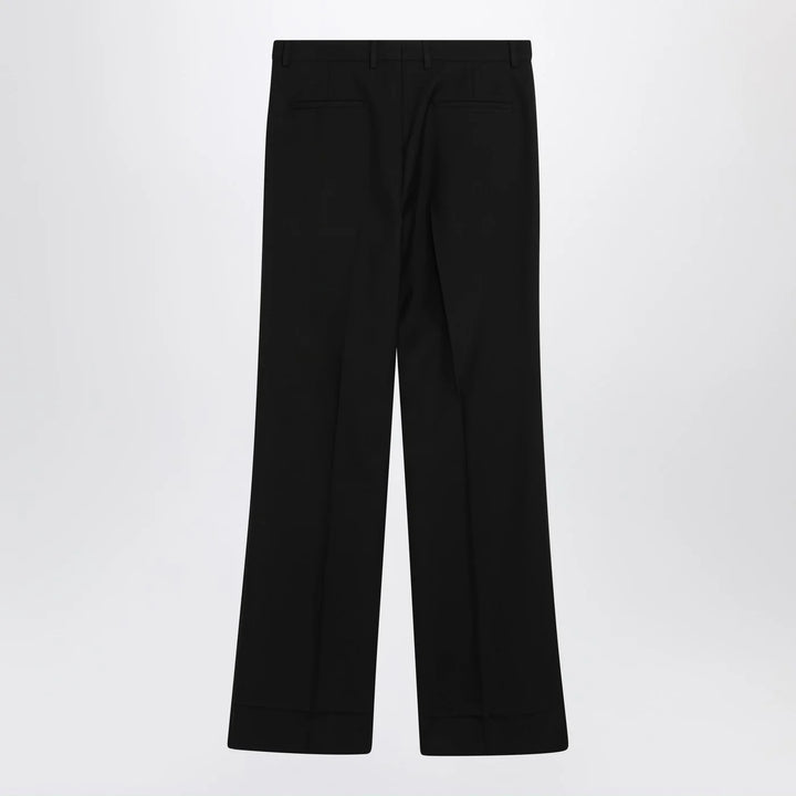 Valentino - Black wool-blend trousers