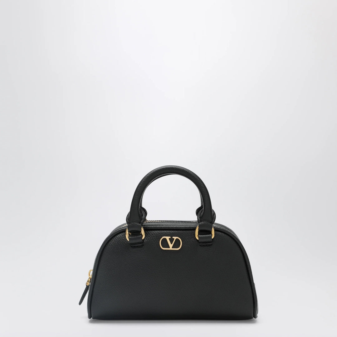 Valentino Garavani - Black VLogo Signature mini duffle bag in grained calfskin