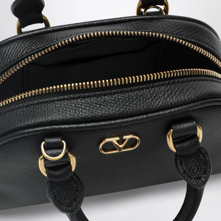 Valentino Garavani - Black VLogo Signature mini duffle bag in grained calfskin