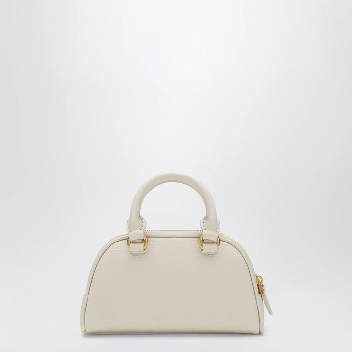 Valentino Garavani - Ivory VLogo Signature mini duffle bag in grained calfskin