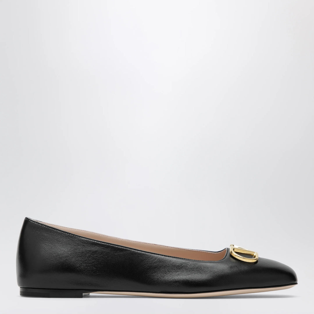 Valentino Garavani - Black VLogo Signature ballerina flats in nappa leather