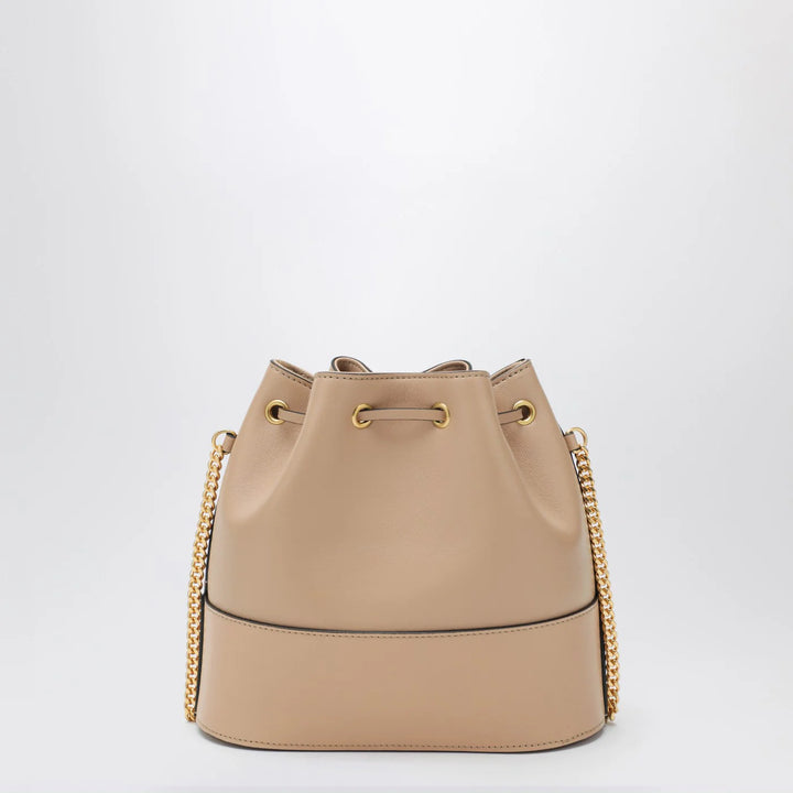 Valentino Garavani - Pink leather Vlogo Signature mini hobo bag