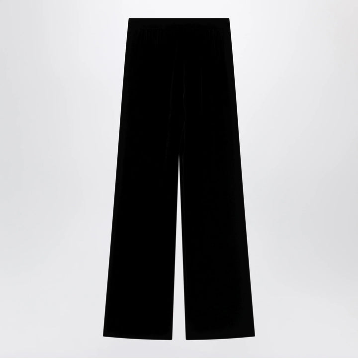 Valentino - Black viscose-blend trousers