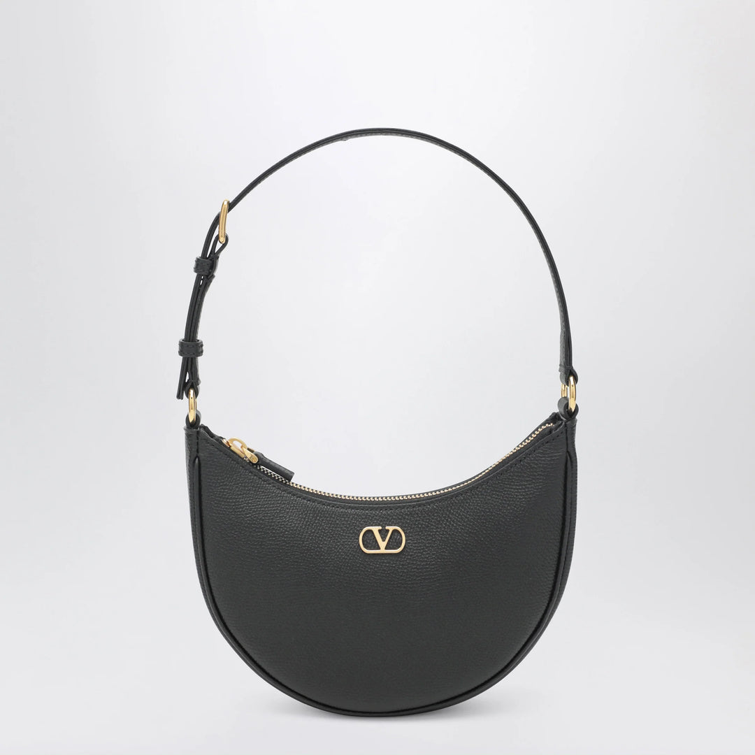 Valentino Garavani - Vlogo Signature Mini Hobo bag in black leather