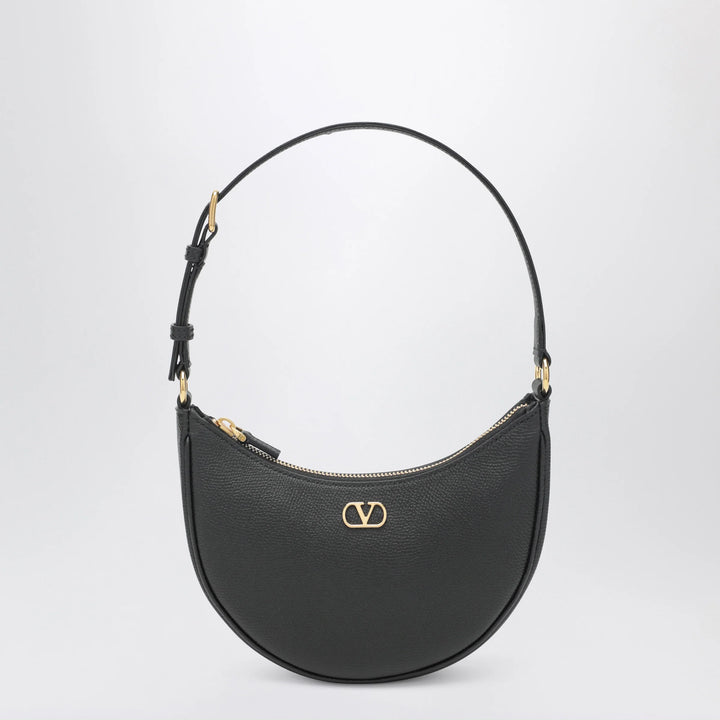 Valentino Garavani - Vlogo Signature Mini Hobo bag in black leather