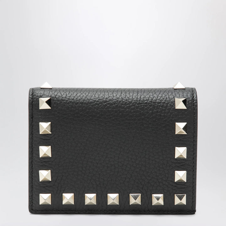 Valentino Garavani - Black Rockstud leather wallet