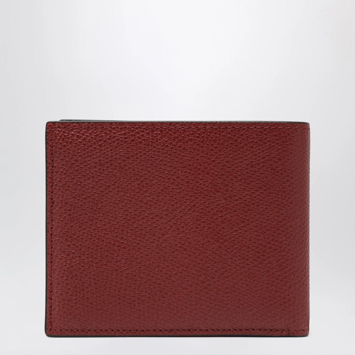 Valentino - Dark red Vlogo Signature bi-fold wallet