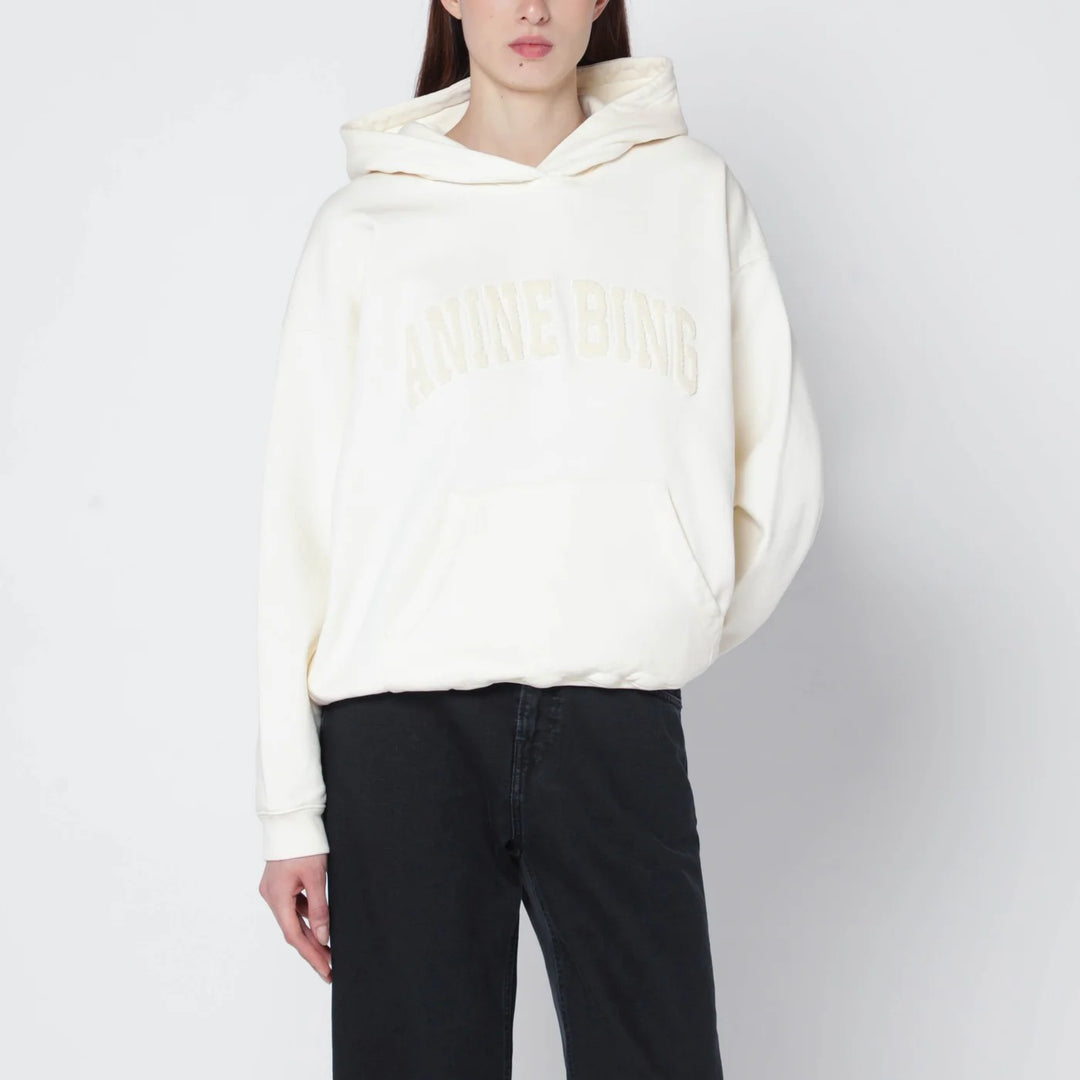 ANINE BING - Cream Harvey hoodie