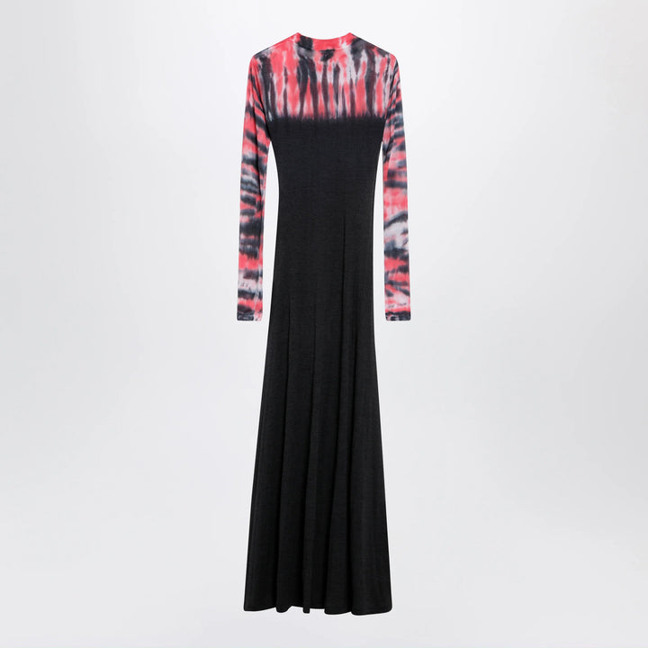 Balenciaga - Extreme Tie Dye dress in black jersey