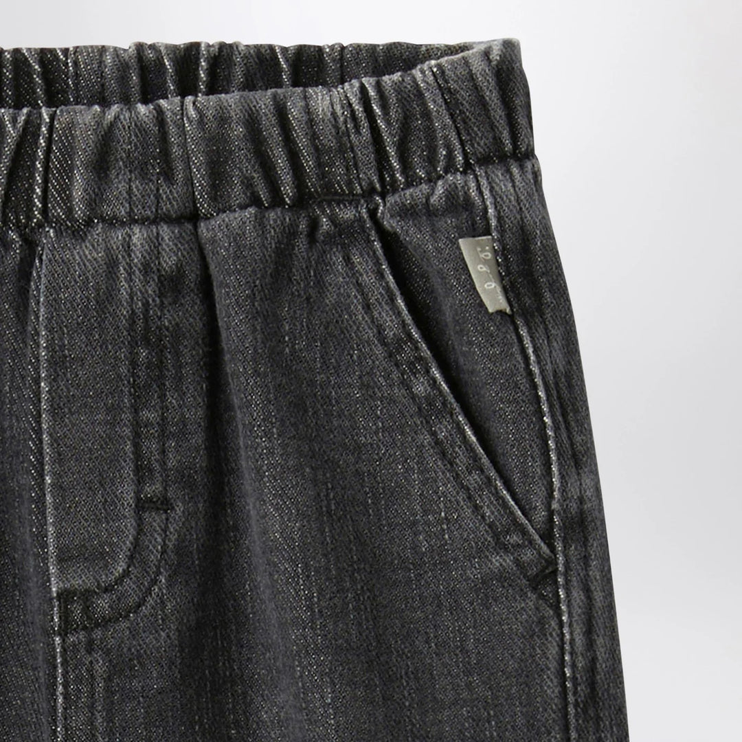 Il Gufo - Black washed denim jeans