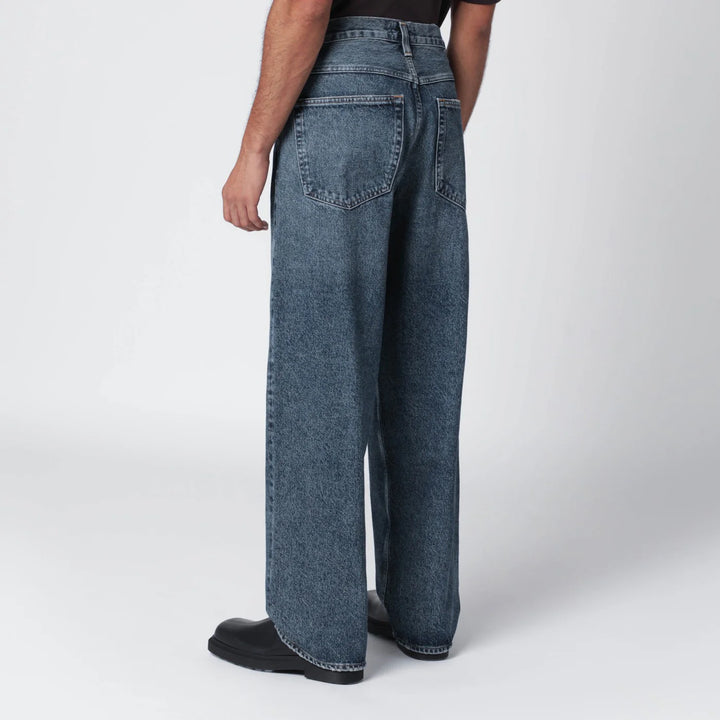AGOLDE - Wide dark vintage indigo Fusion jeans