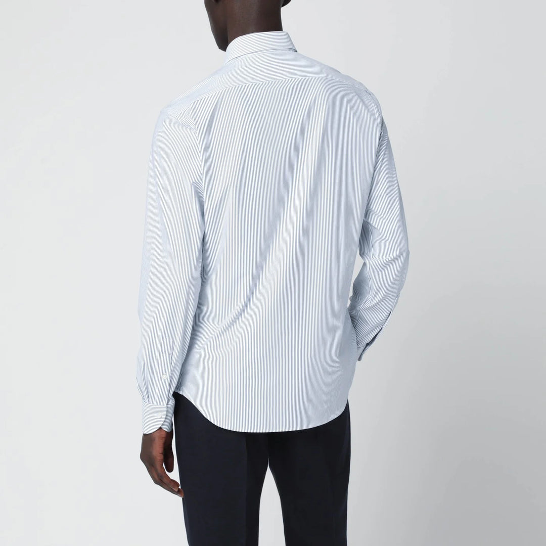 XACUS - White striped Tailor Fit shirt