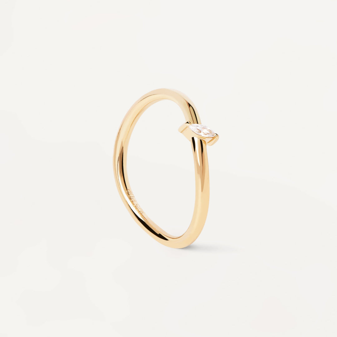 PDPaola Leaf Gold Ring