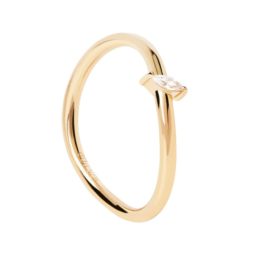 PDPaola Leaf Gold Ring