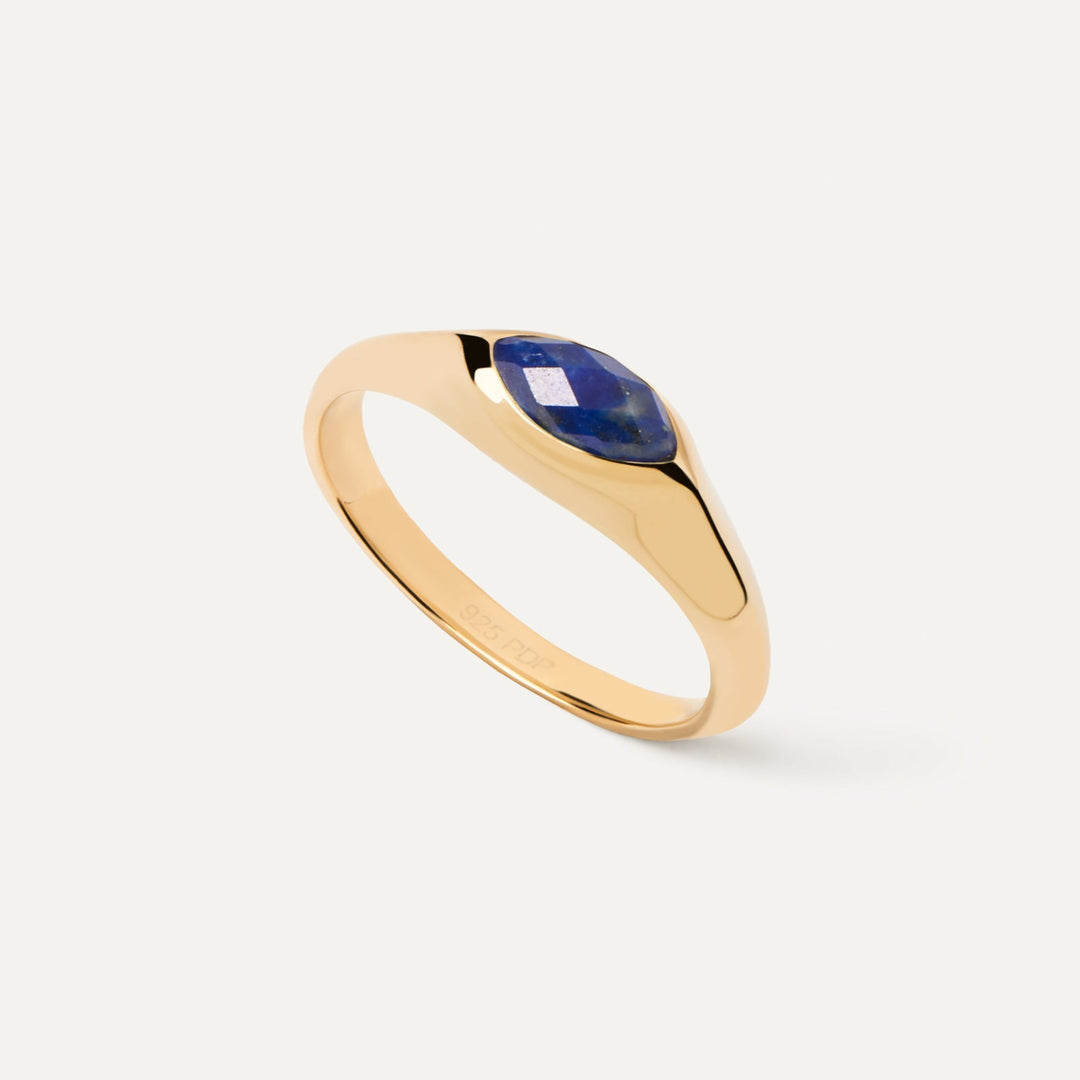 PDPaola Nomad Lapis Lazuli Stamp Ring