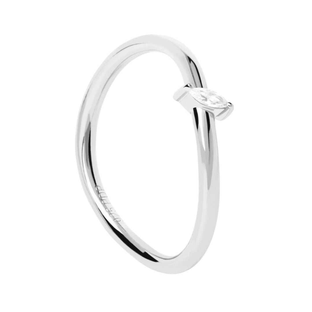 PDPaola Leaf Silver Ring