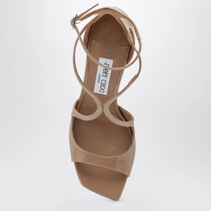 Jimmy Choo - AZIA patent leather sandals in pastel pink