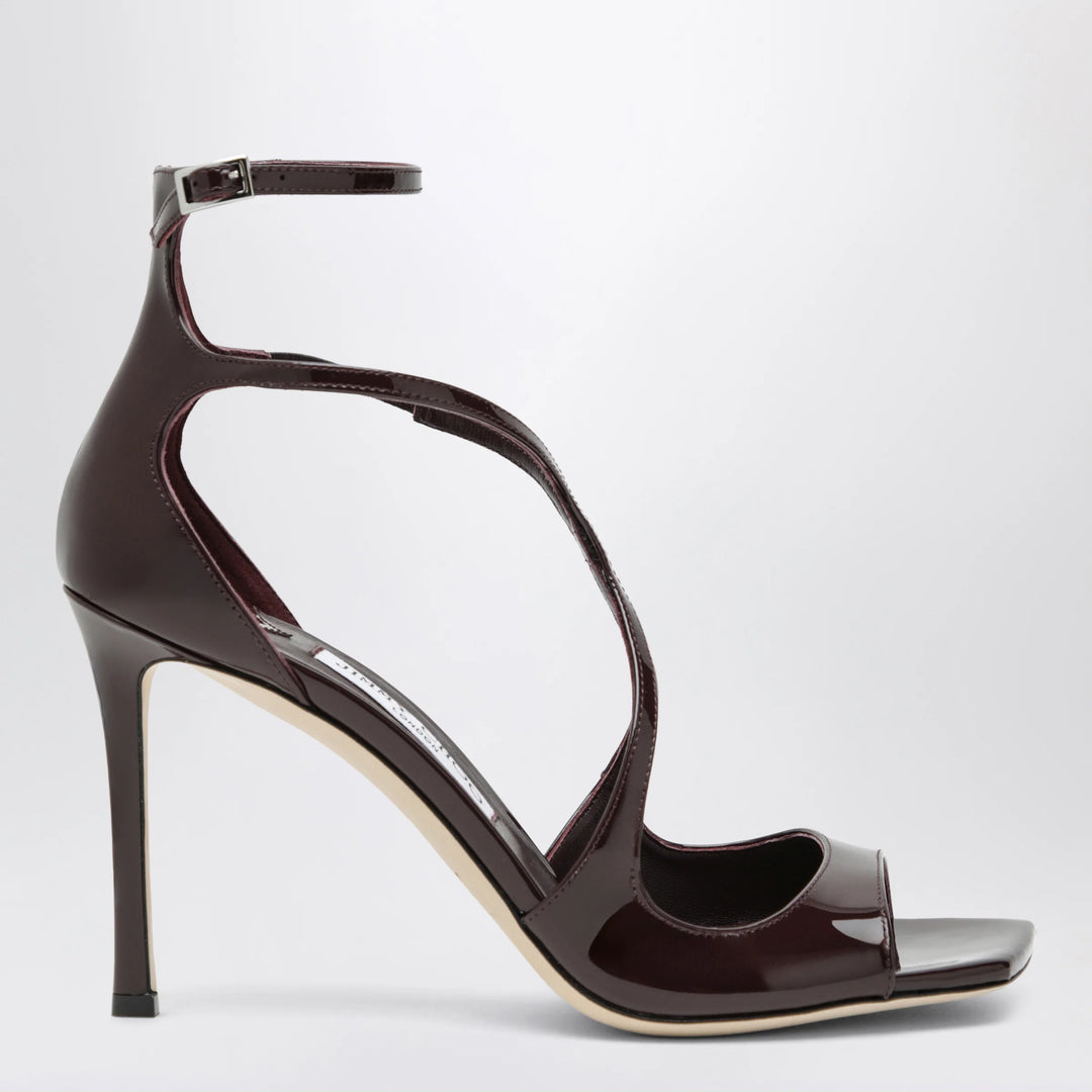 Jimmy Choo - Azia sandals in deep red patent leather