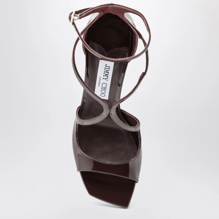 Jimmy Choo - Azia sandals in deep red patent leather