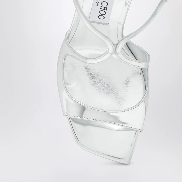 Jimmy Choo - Azia 95 metallic silver sandals