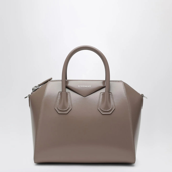 Givenchy - Small Antigona bag in taupe leather