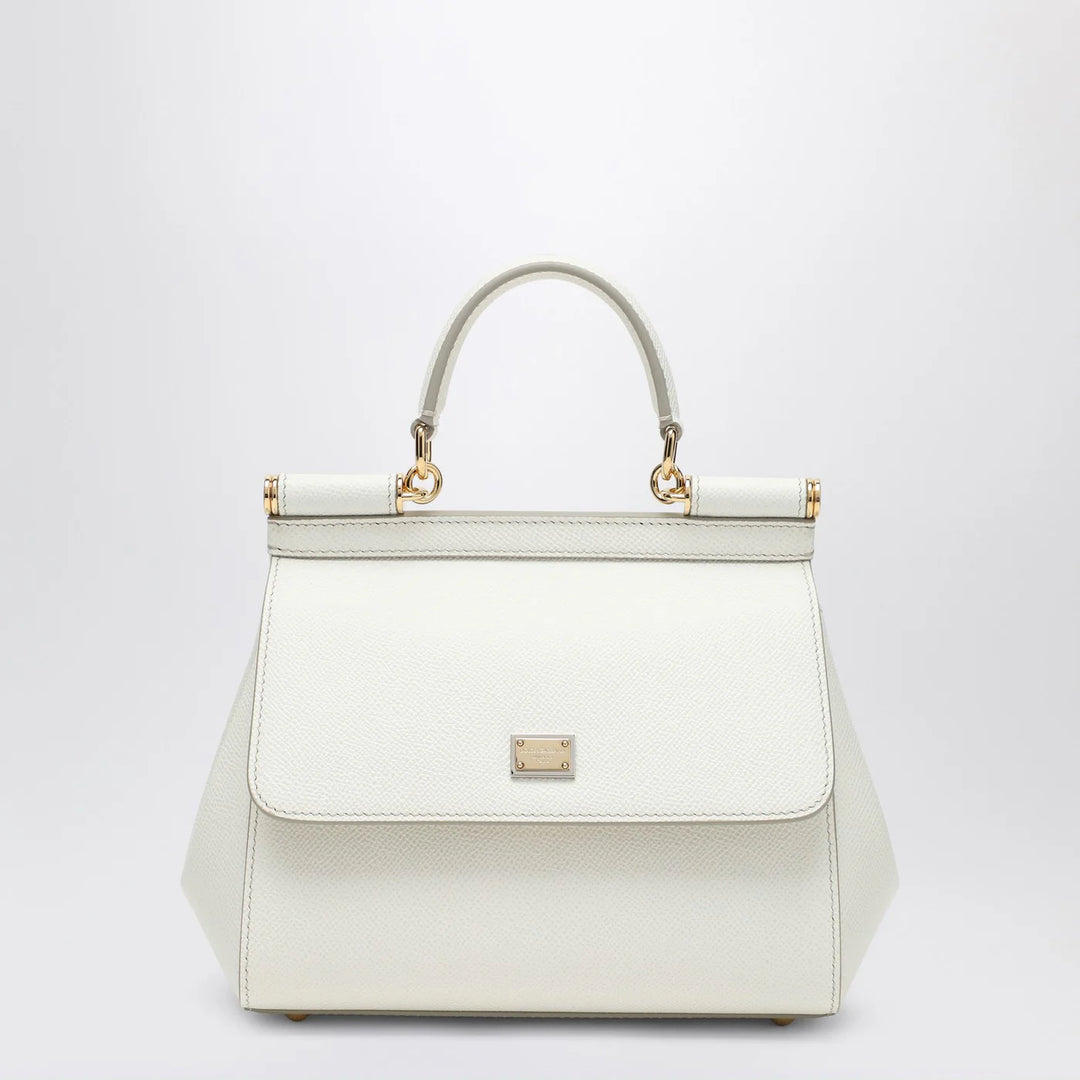 Dolce&amp;Gabbana - Sicily medium top-handle bag in white